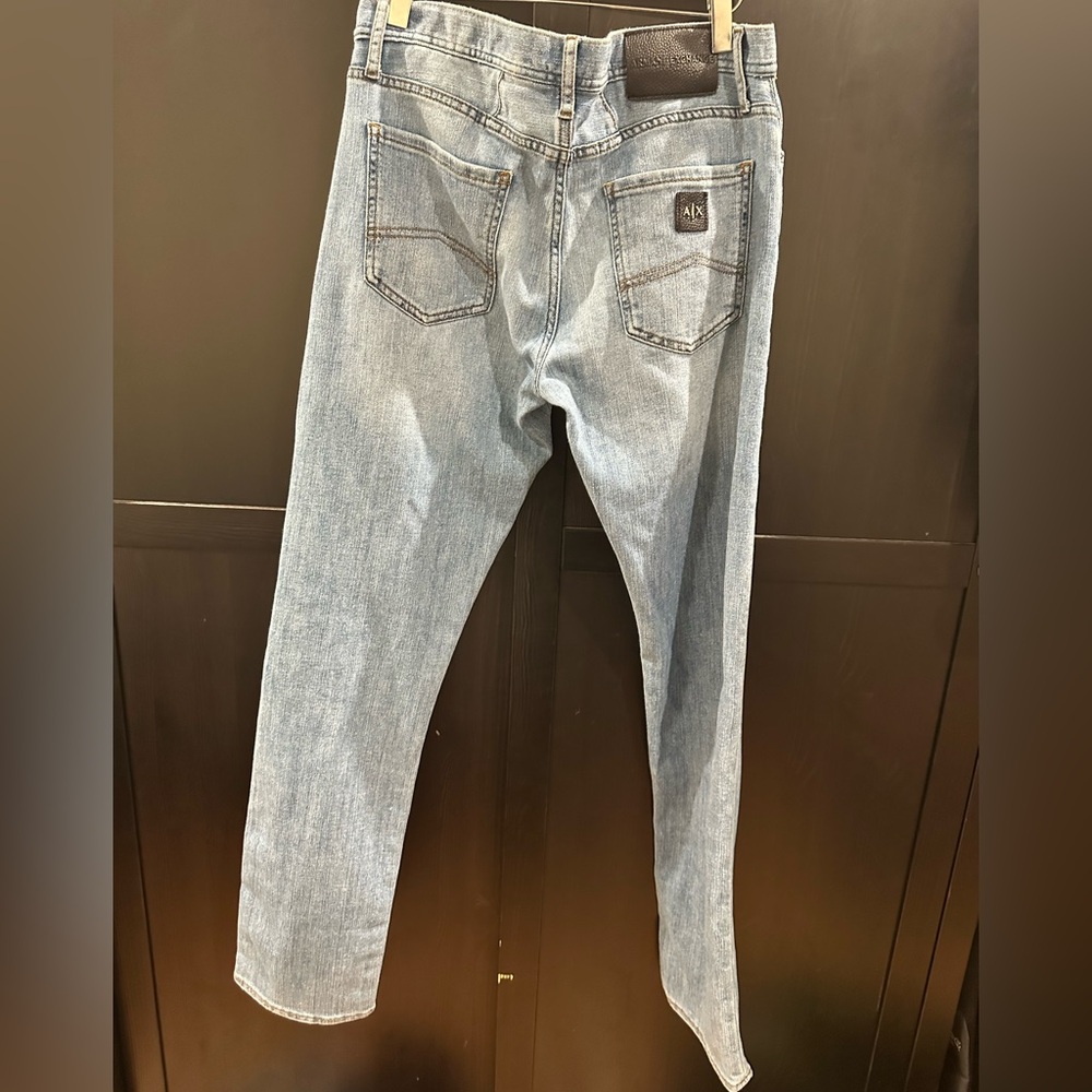Armani Exchange Men's Jeans in Light Blue - Picture 2 of 8